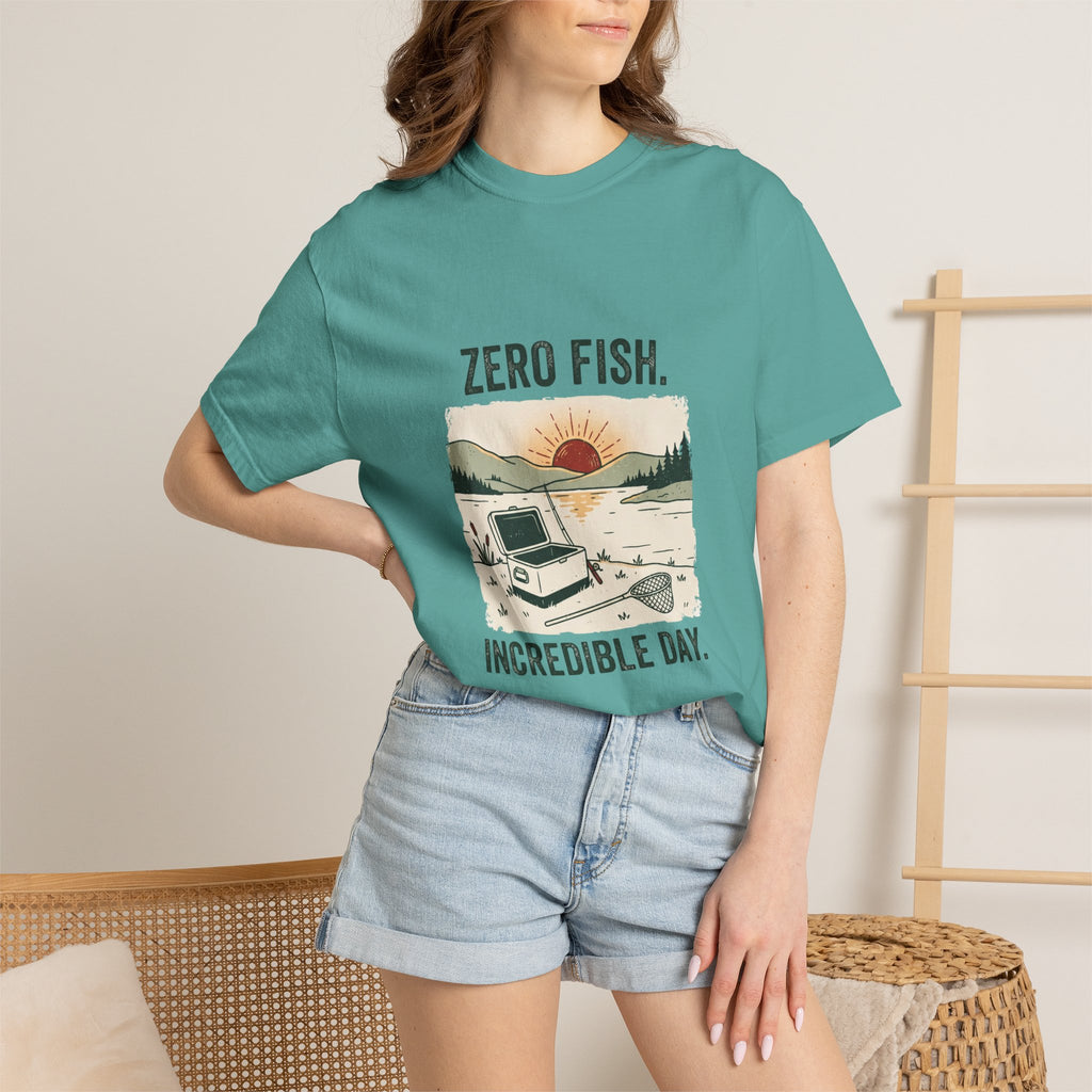 Zero Fish. Incredible Day. Funny Fishing T-Shirt