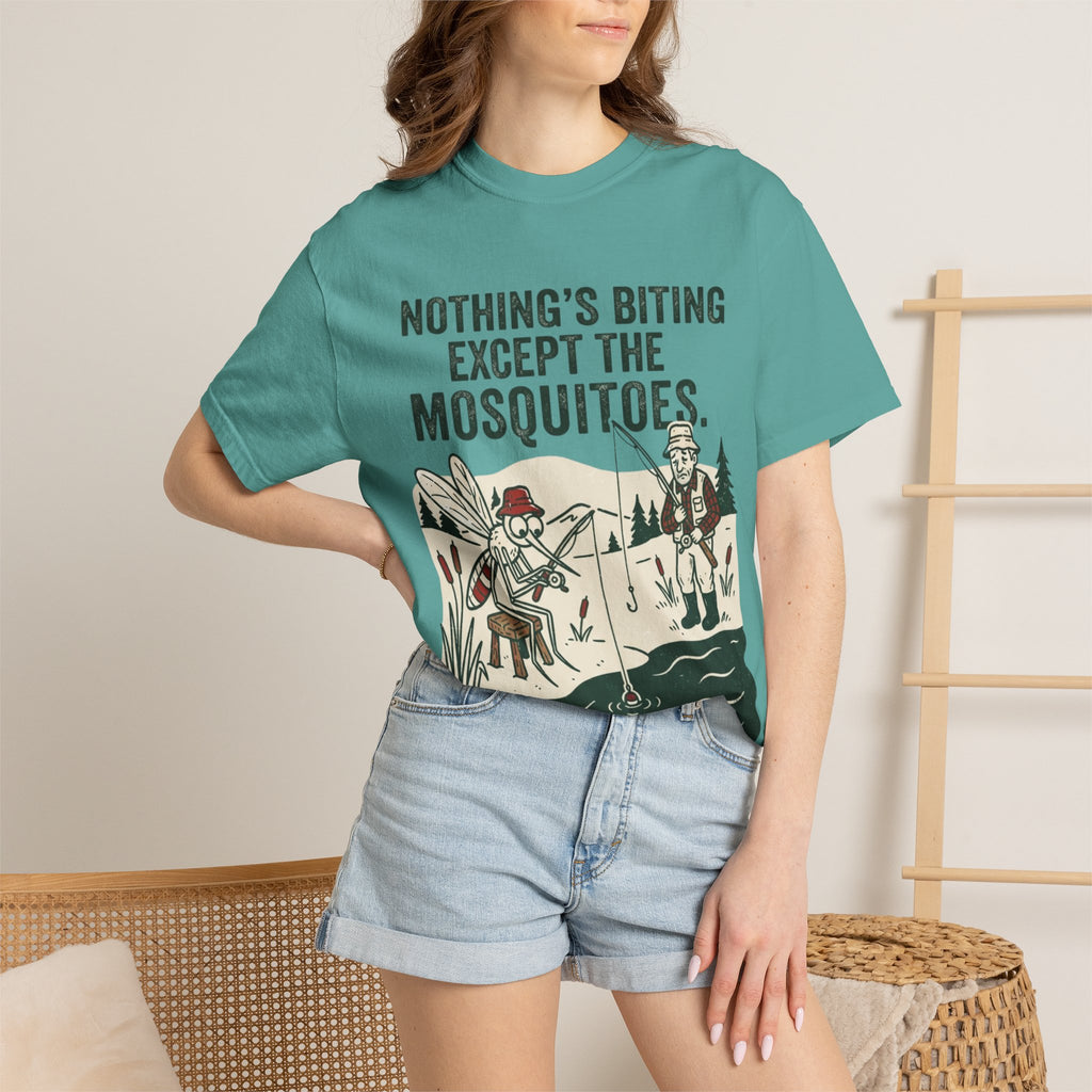 Nothing’s Biting Except the Mosquitoes Funny Fishing T-Shirt