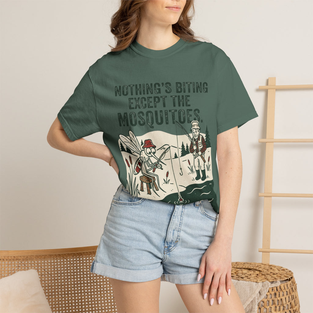 Nothing’s Biting Except the Mosquitoes Funny Fishing T-Shirt