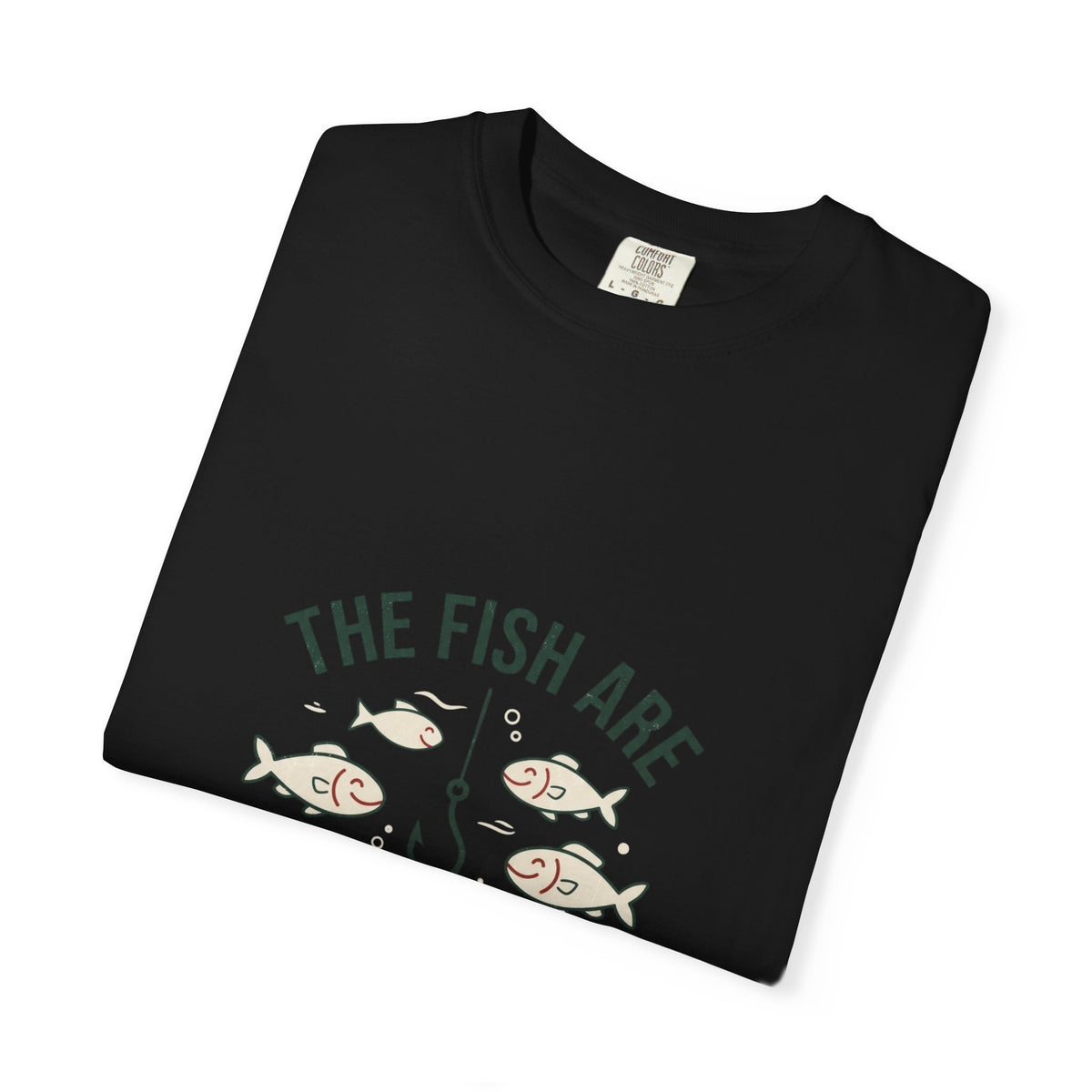 The Fish Are Safe With Me Funny Fishing T-Shirt