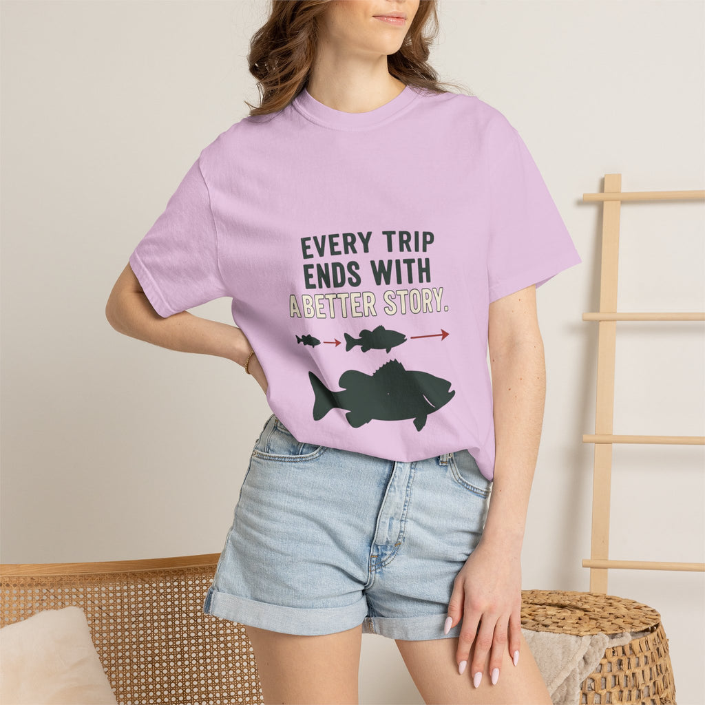 Every Trip Ends With a Better Story Funny Fishing T-Shirt
