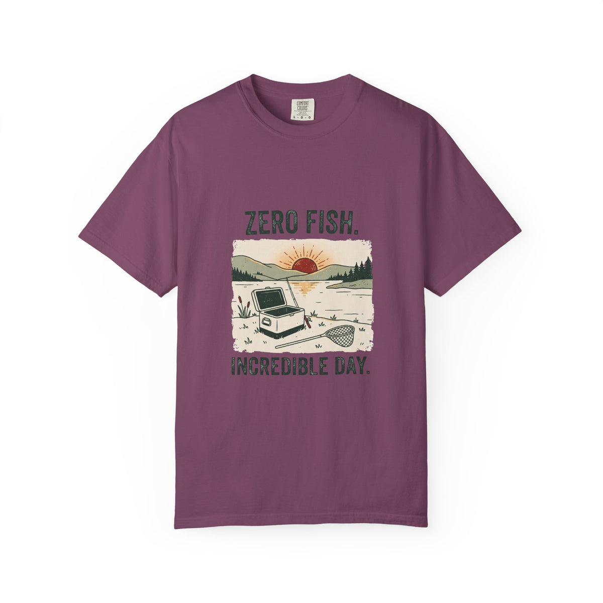 Zero Fish. Incredible Day. Funny Fishing T-Shirt