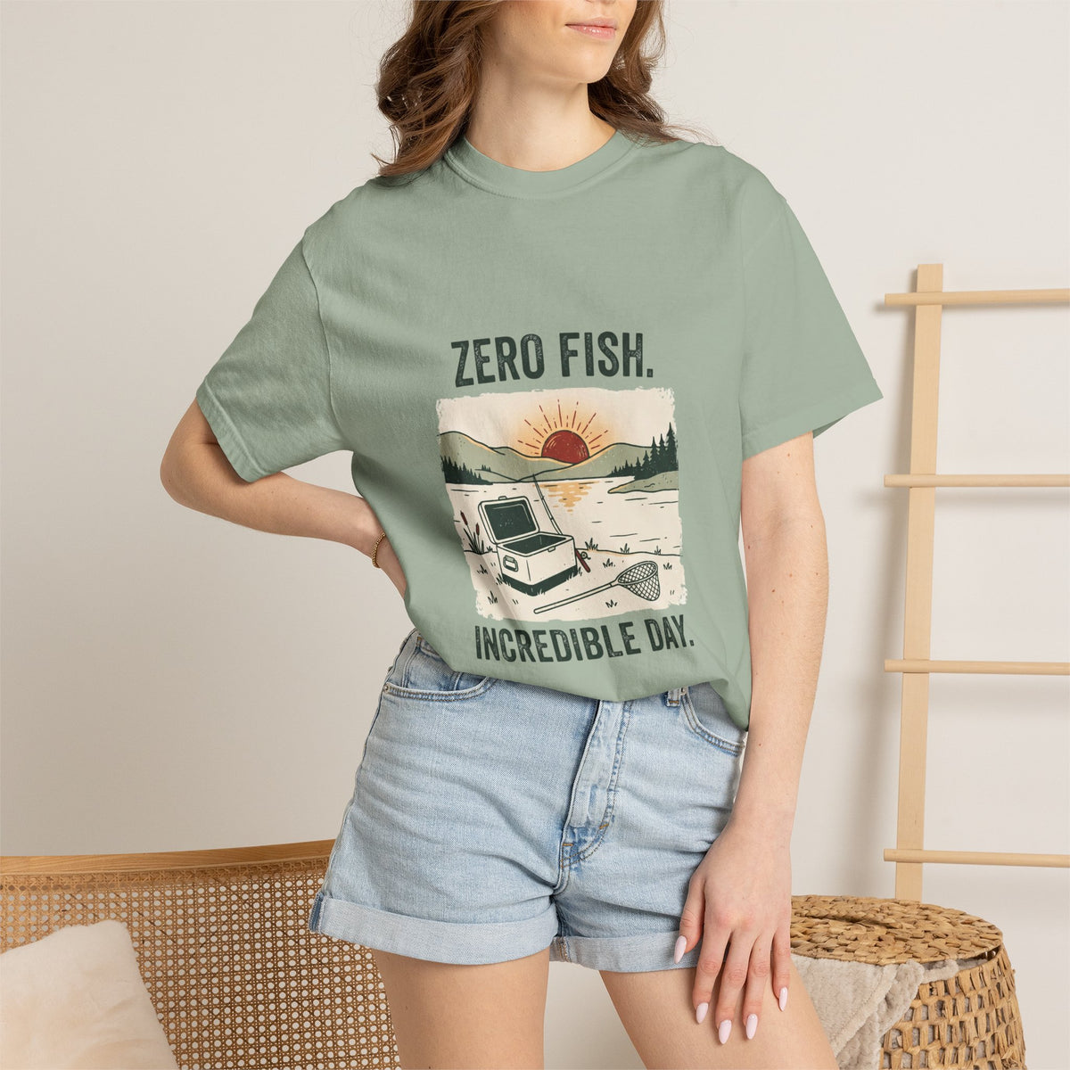 Zero Fish. Incredible Day. Funny Fishing T-Shirt