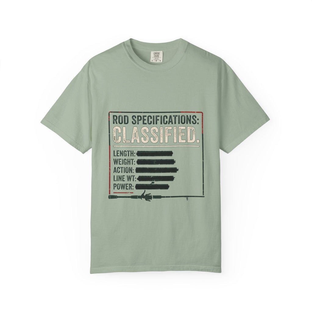 Rod Specifications: Classified Funny Fishing T-Shirt