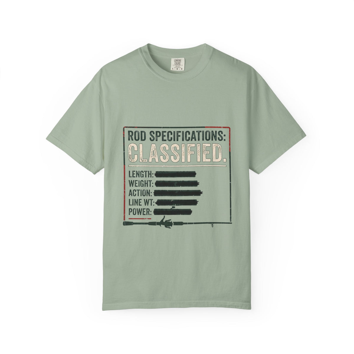 Rod Specifications: Classified Funny Fishing T-Shirt