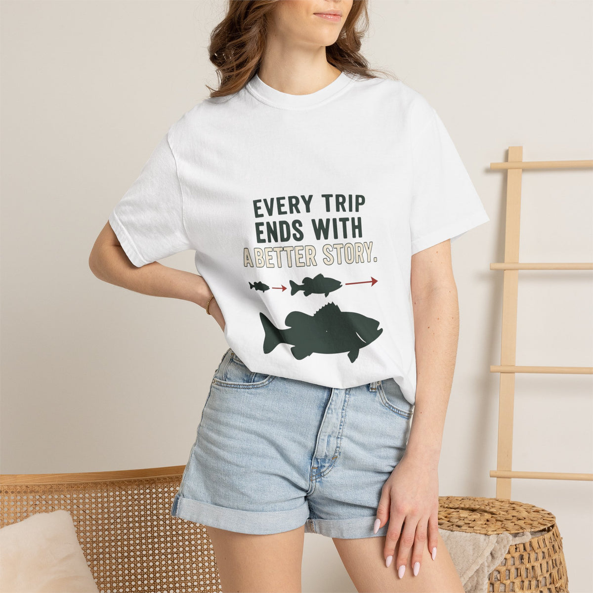 Every Trip Ends With a Better Story Funny Fishing T-Shirt