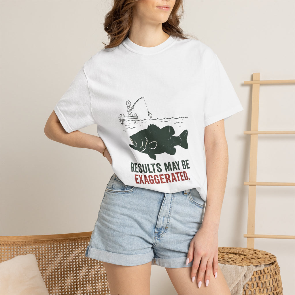 Results May Be Exaggerated Funny Fishing T-Shirt
