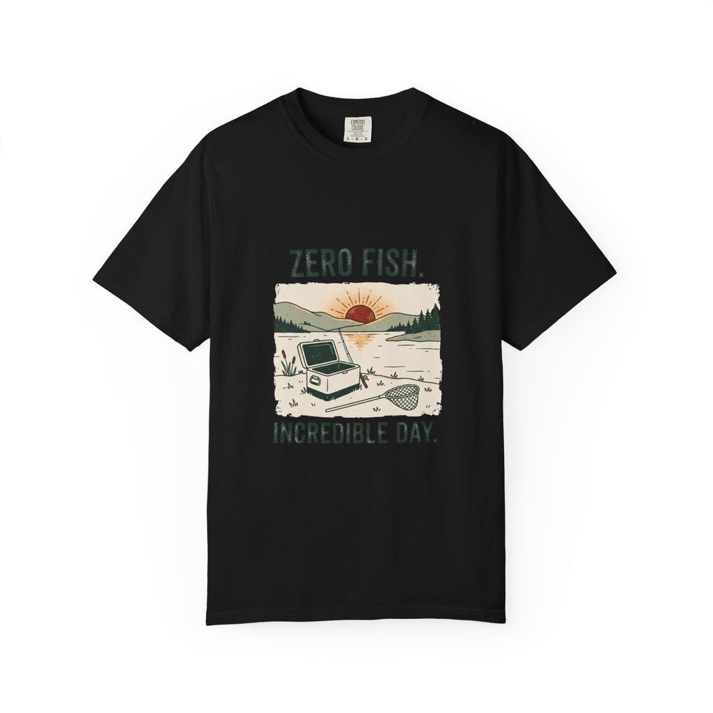 Zero Fish. Incredible Day. Funny Fishing T-Shirt