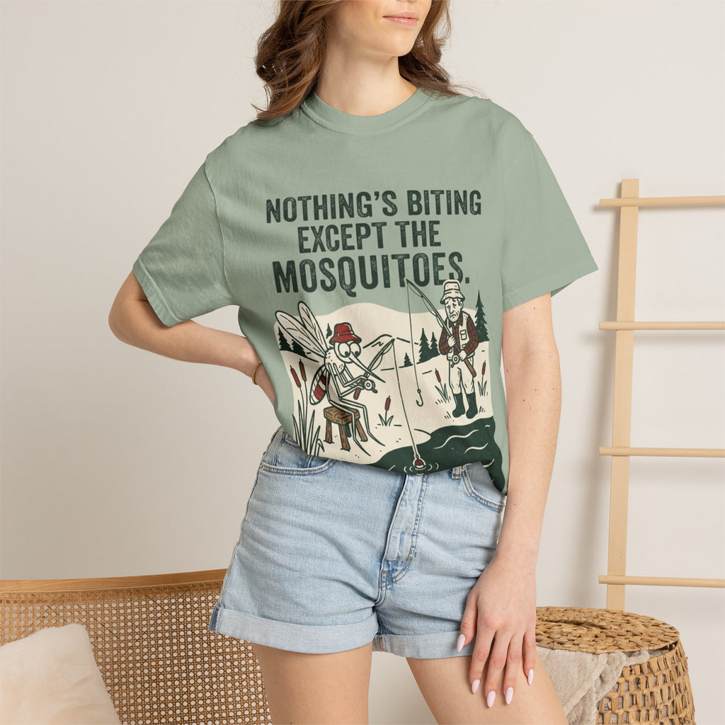 Nothing’s Biting Except the Mosquitoes Funny Fishing T-Shirt