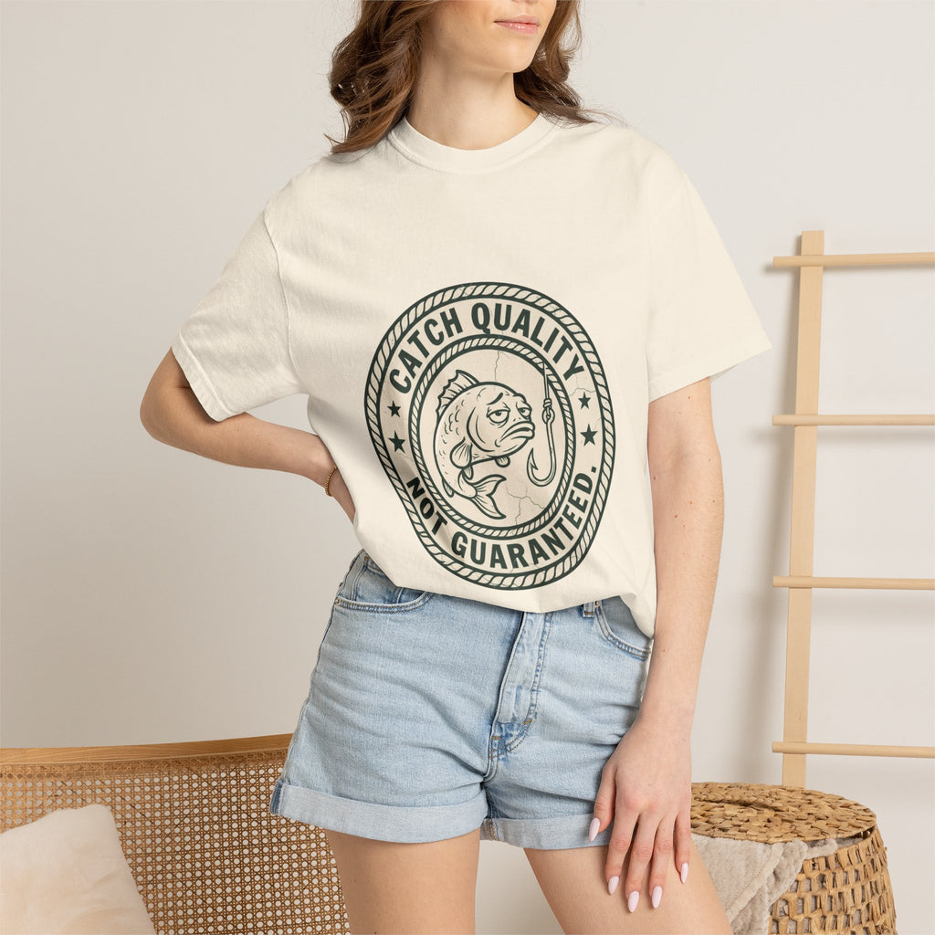 Catch Quality Not Guaranteed Funny Fishing T-Shirt