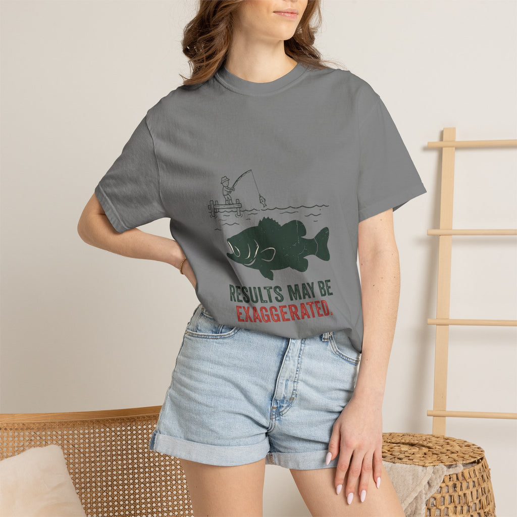 Results May Be Exaggerated Funny Fishing T-Shirt