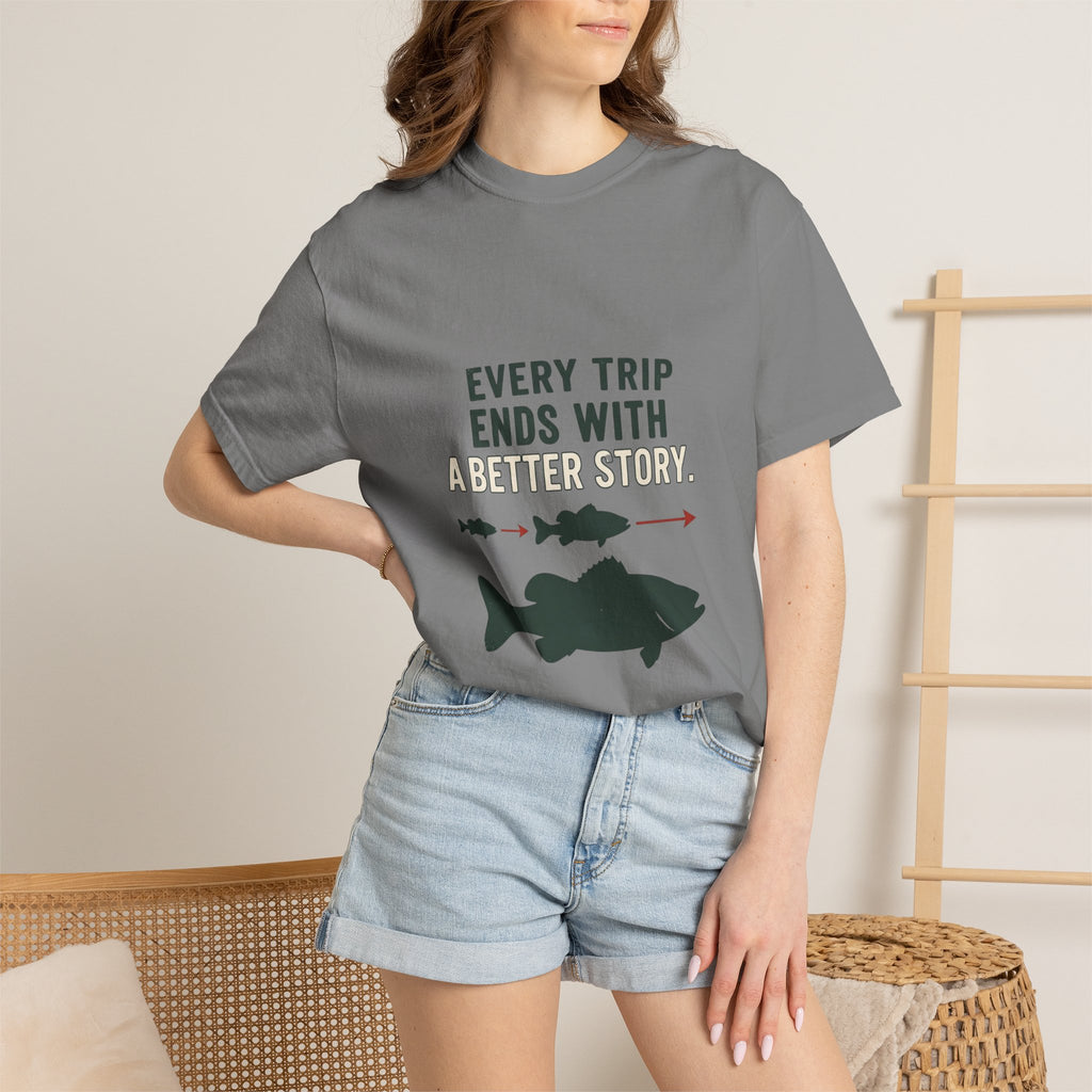 Every Trip Ends With a Better Story Funny Fishing T-Shirt
