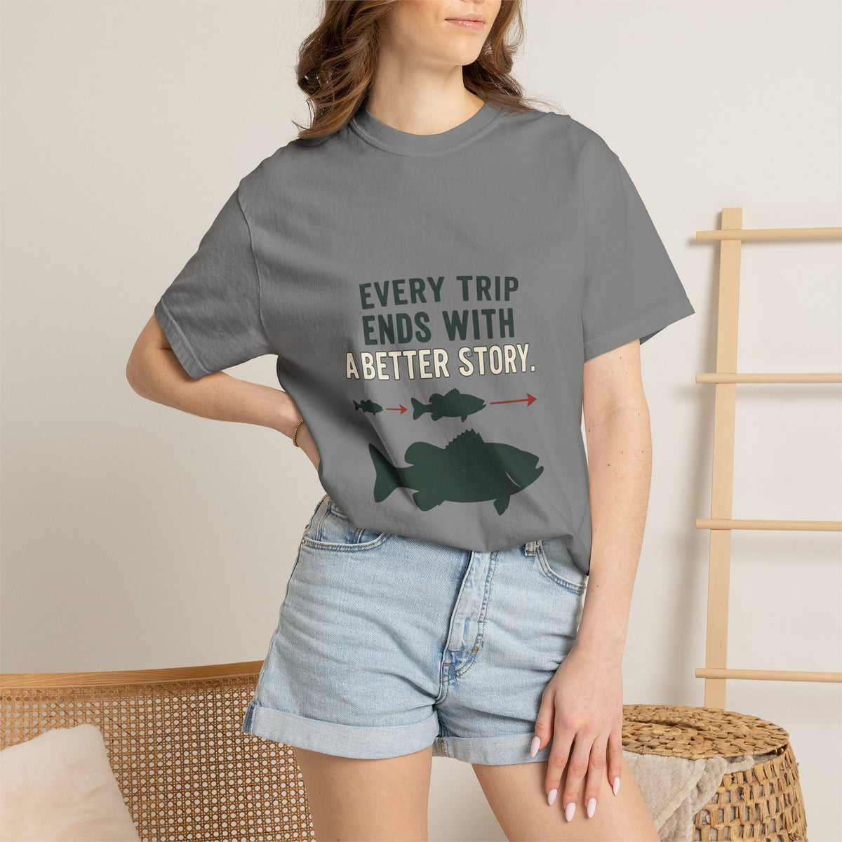 Every Trip Ends With a Better Story Funny Fishing T-Shirt