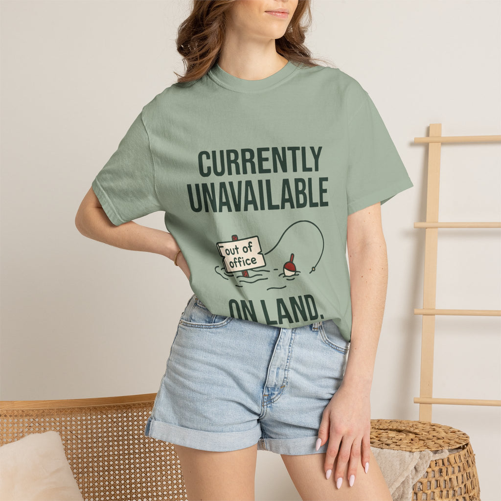 Currently Unavailable on Land Funny Fishing T-Shirt