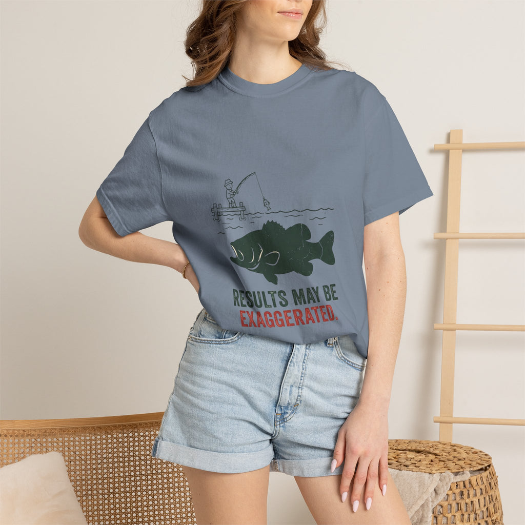 Results May Be Exaggerated Funny Fishing T-Shirt