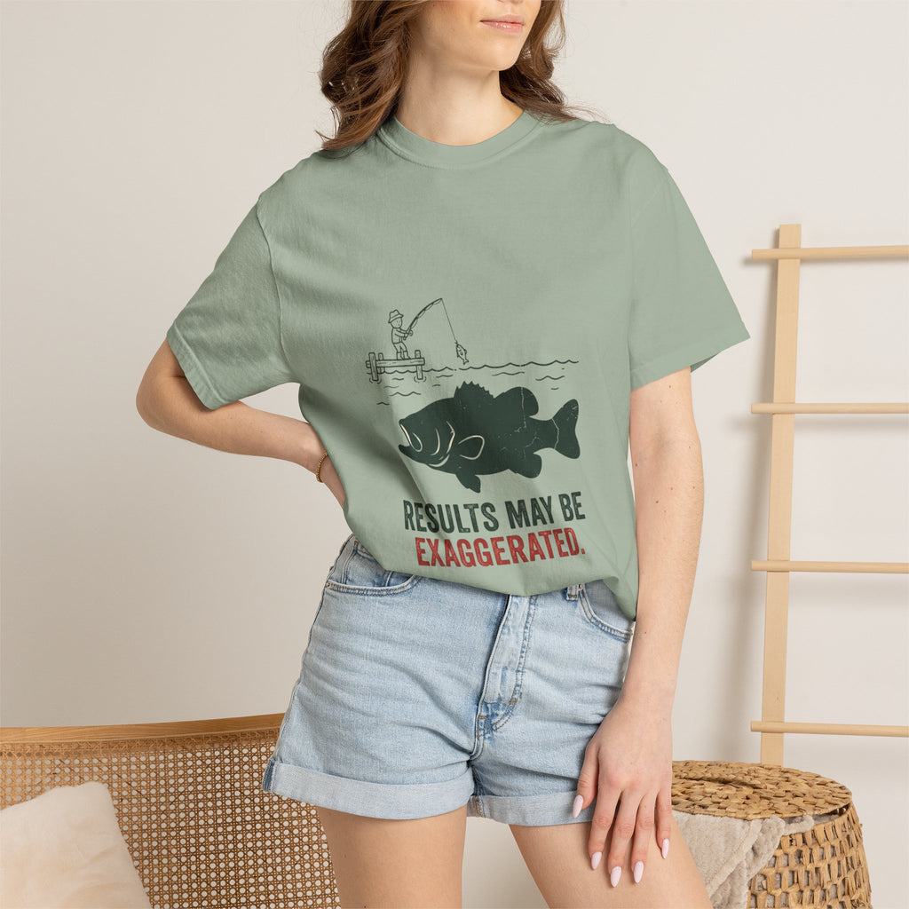 Results May Be Exaggerated Funny Fishing T-Shirt