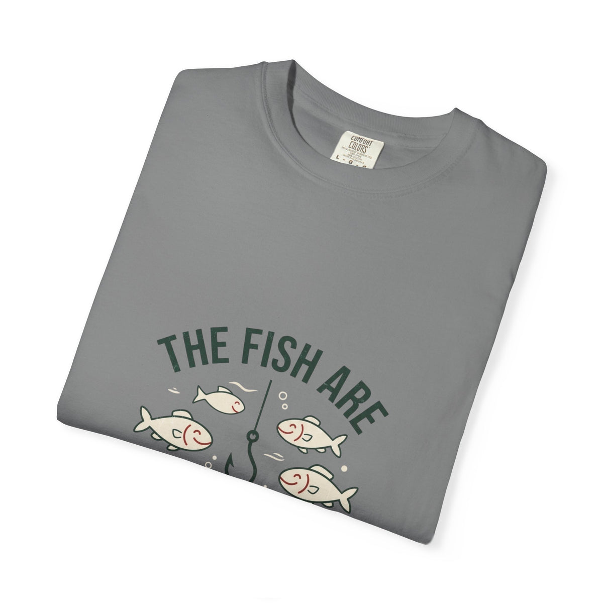 The Fish Are Safe With Me Funny Fishing T-Shirt
