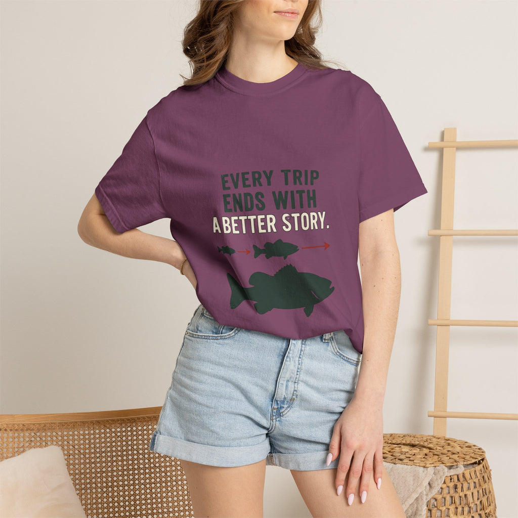 Every Trip Ends With a Better Story Funny Fishing T-Shirt
