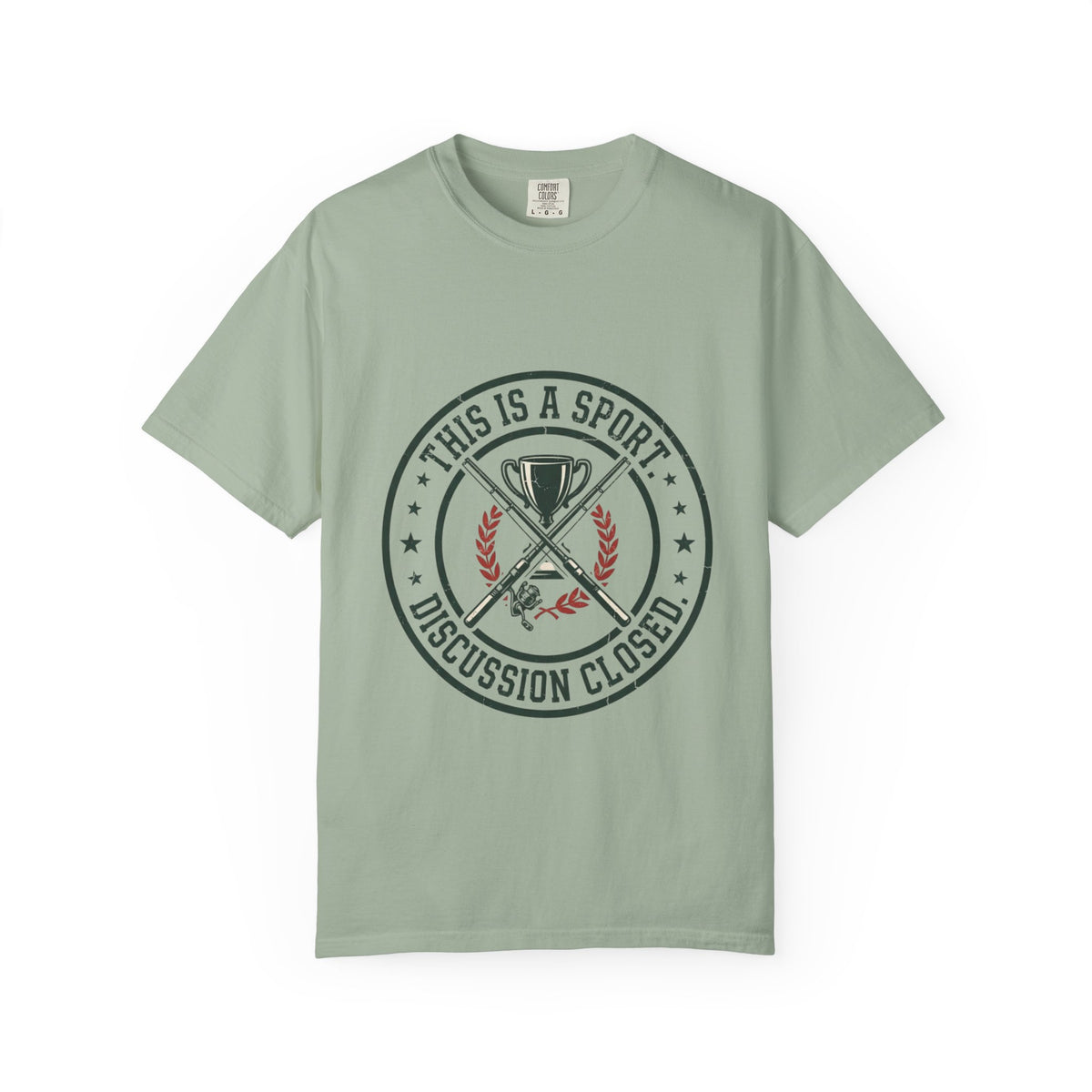 This Is a Sport. Discussion Closed. Funny Fishing T-Shirt
