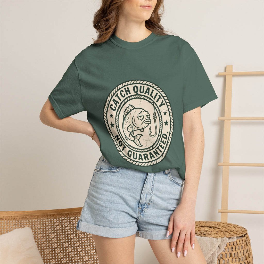 Catch Quality Not Guaranteed Funny Fishing T-Shirt