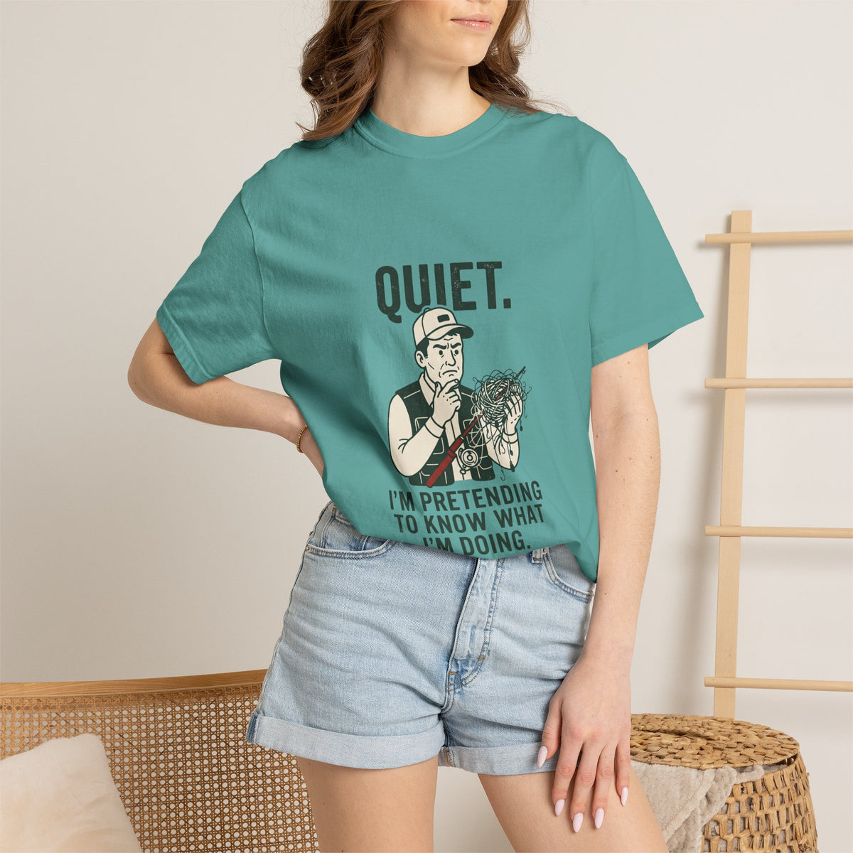 Quiet — I’m Pretending to Know What I’m Doing Fishing T-Shirt