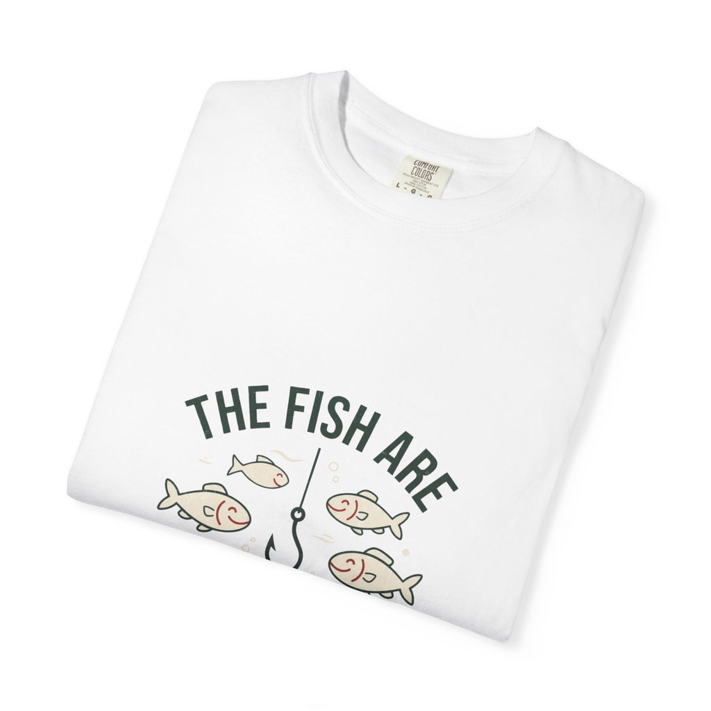 The Fish Are Safe With Me Funny Fishing T-Shirt