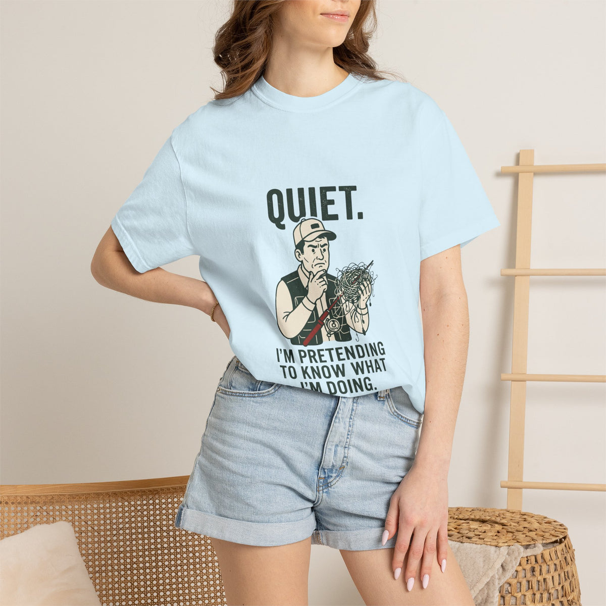 Quiet — I’m Pretending to Know What I’m Doing Fishing T-Shirt