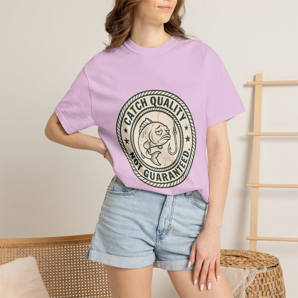 Catch Quality Not Guaranteed Funny Fishing T-Shirt