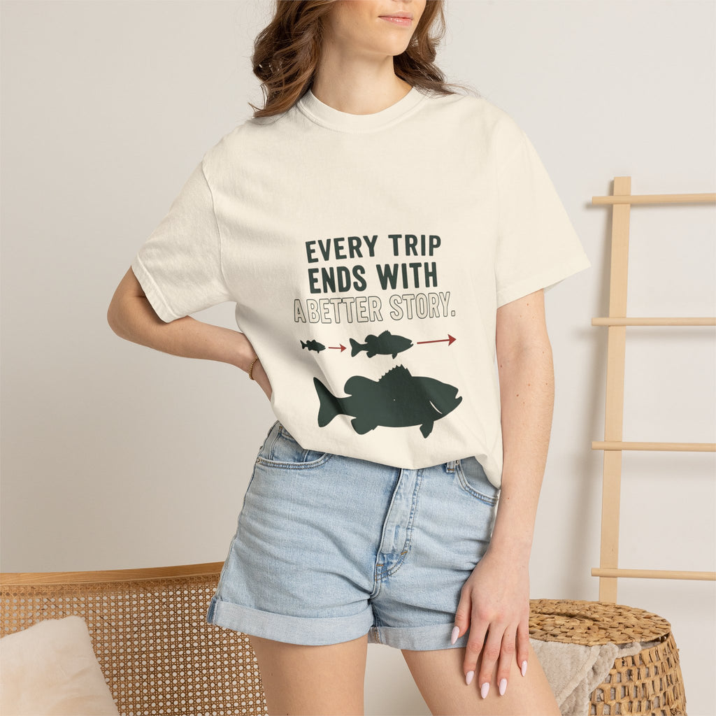 Every Trip Ends With a Better Story Funny Fishing T-Shirt