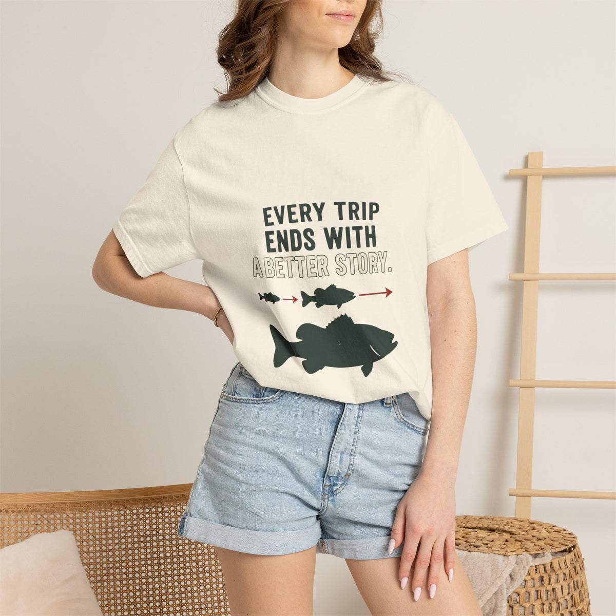 Every Trip Ends With a Better Story Funny Fishing T-Shirt