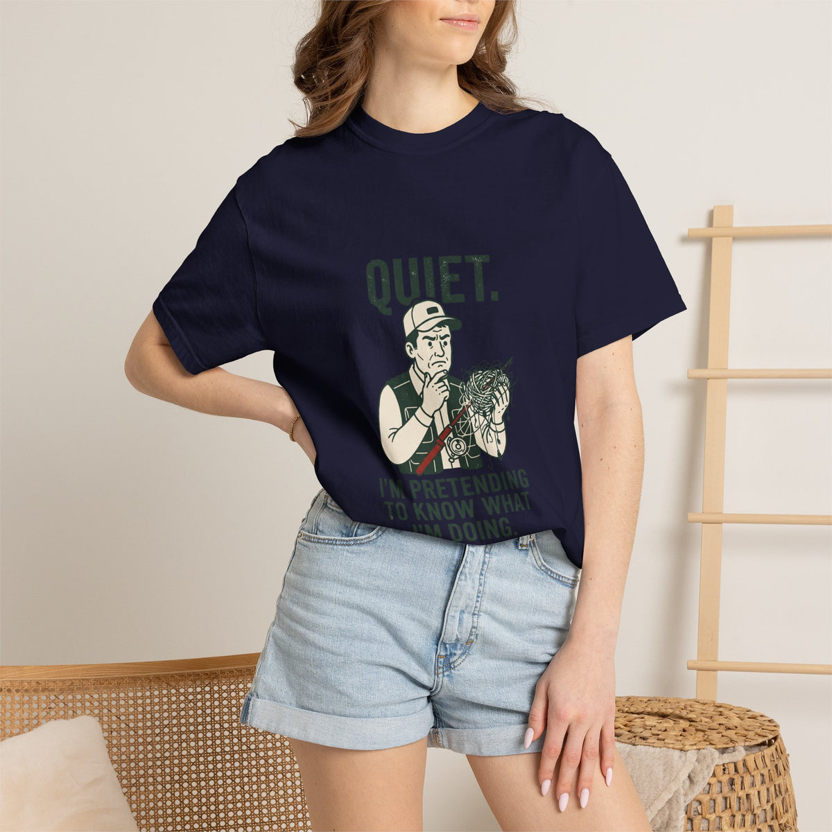 Quiet — I’m Pretending to Know What I’m Doing Fishing T-Shirt