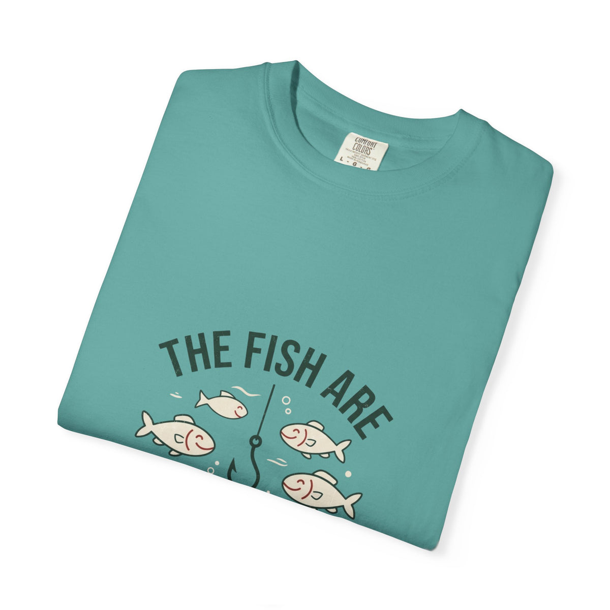 The Fish Are Safe With Me Funny Fishing T-Shirt
