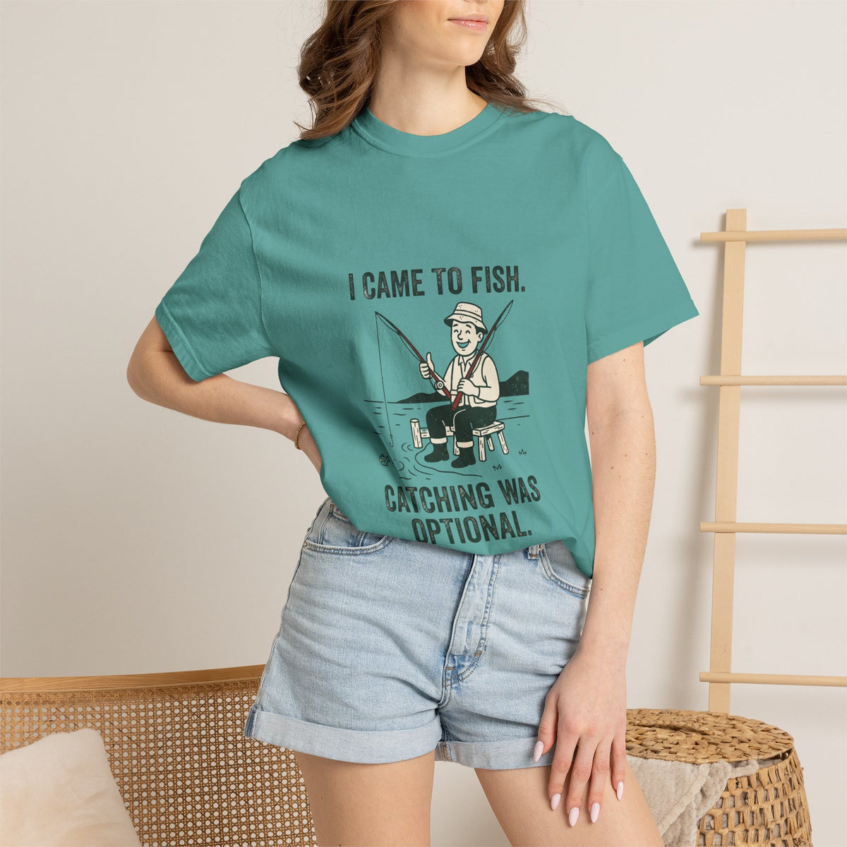 I Came to Fish. Catching Was Optional. Funny Fishing T-Shirt