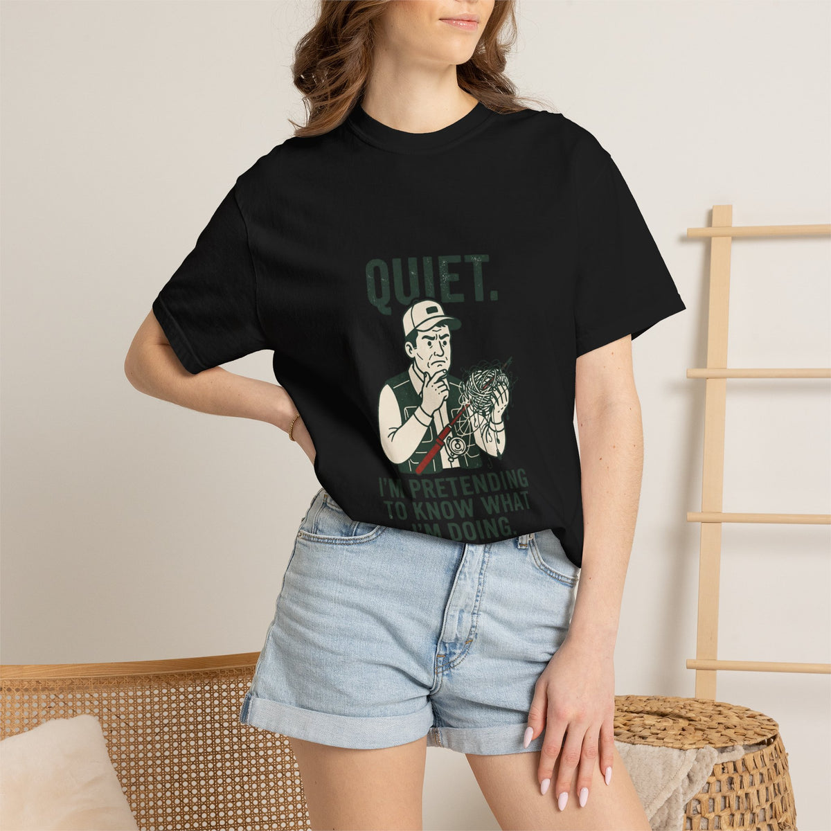 Quiet — I’m Pretending to Know What I’m Doing Fishing T-Shirt