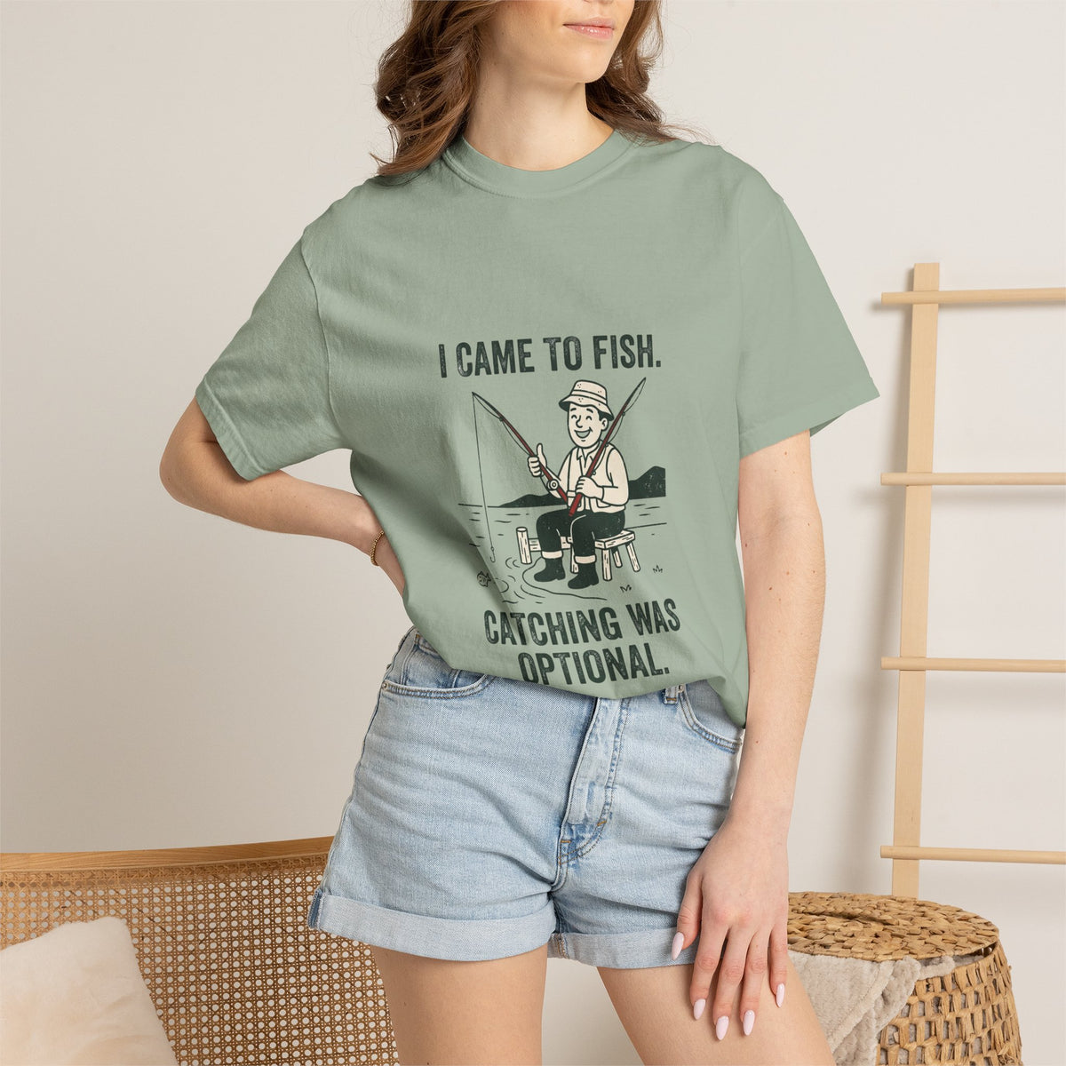 I Came to Fish. Catching Was Optional. Funny Fishing T-Shirt