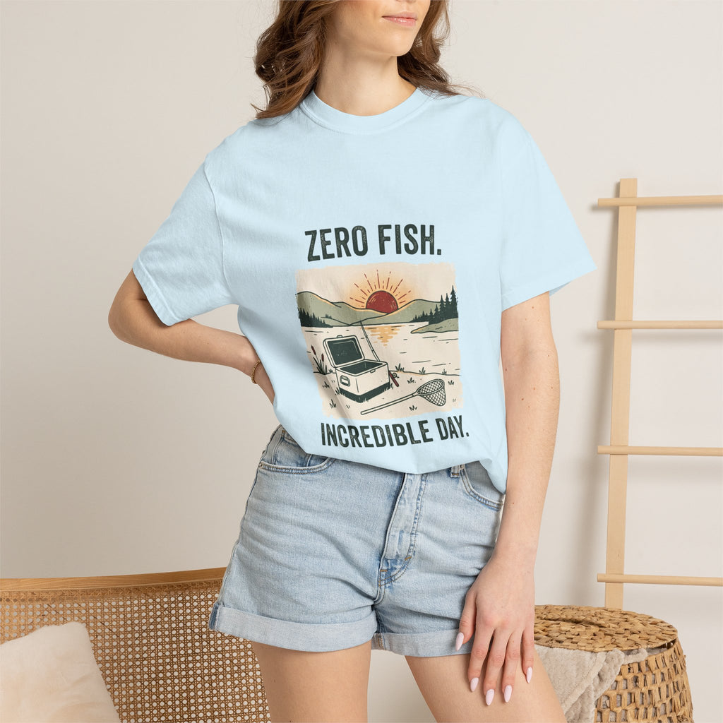 Zero Fish. Incredible Day. Funny Fishing T-Shirt