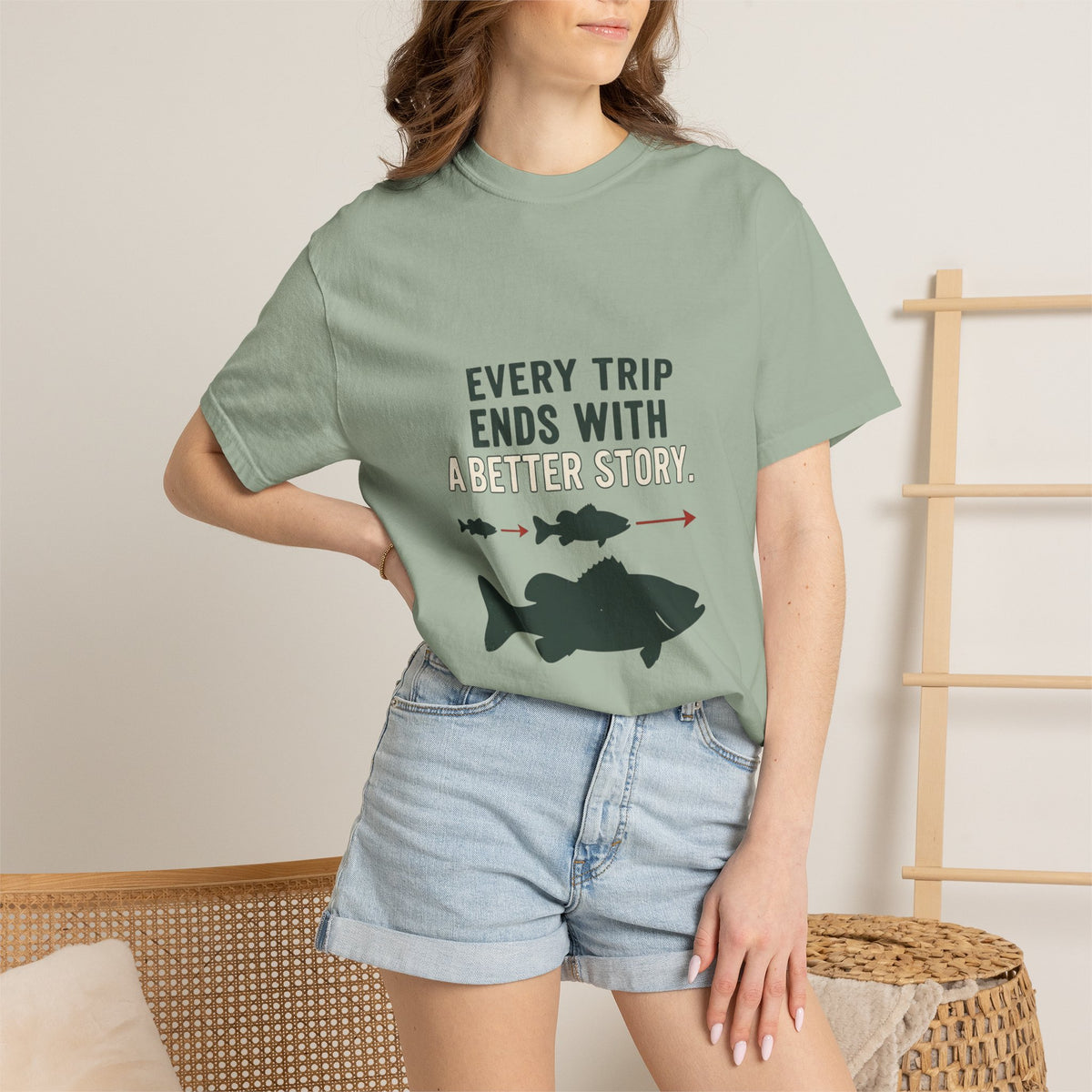 Every Trip Ends With a Better Story Funny Fishing T-Shirt