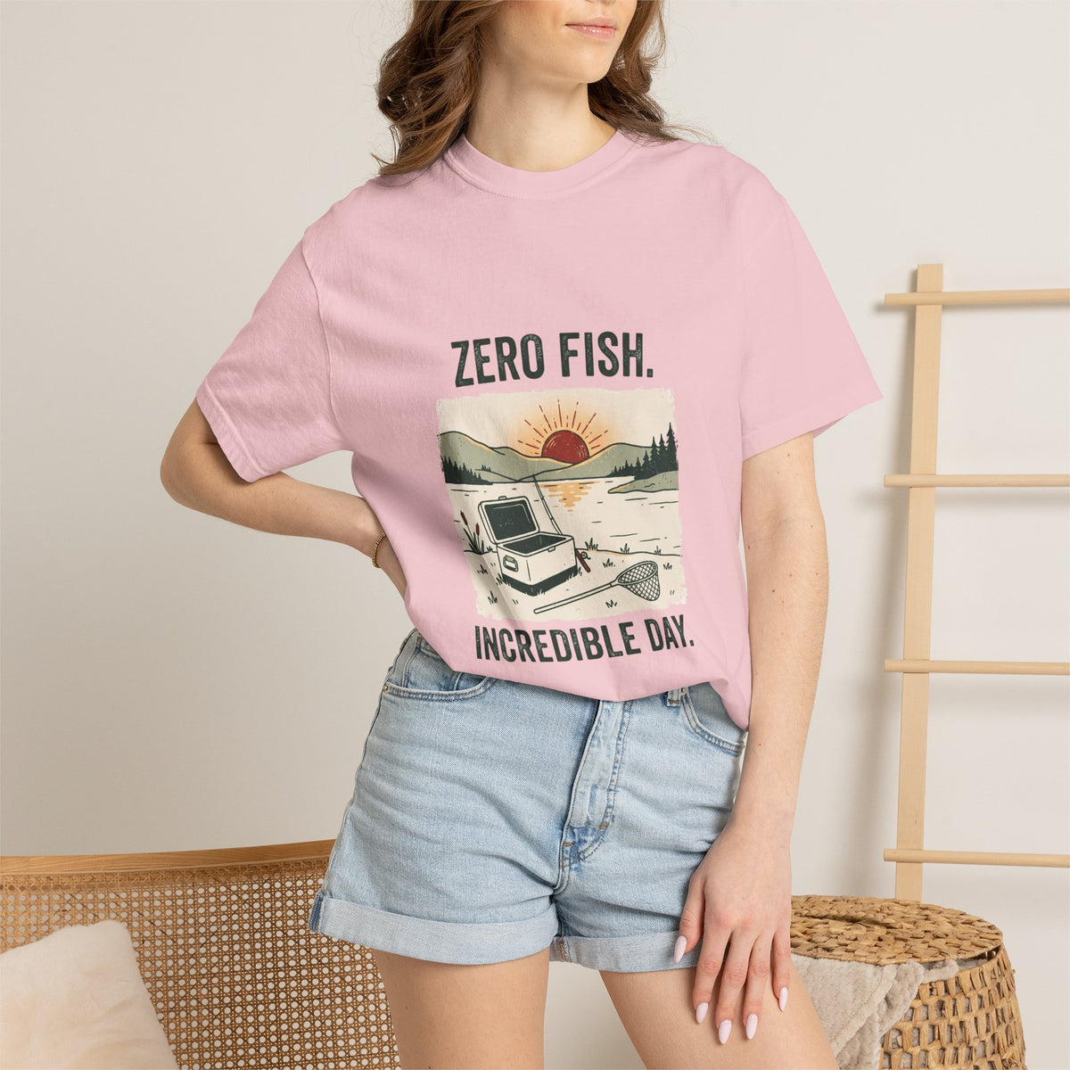 Zero Fish. Incredible Day. Funny Fishing T-Shirt