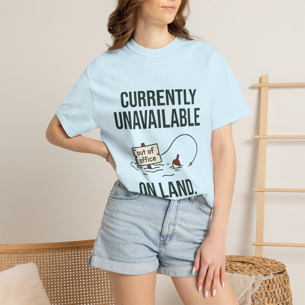 Currently Unavailable on Land Funny Fishing T-Shirt