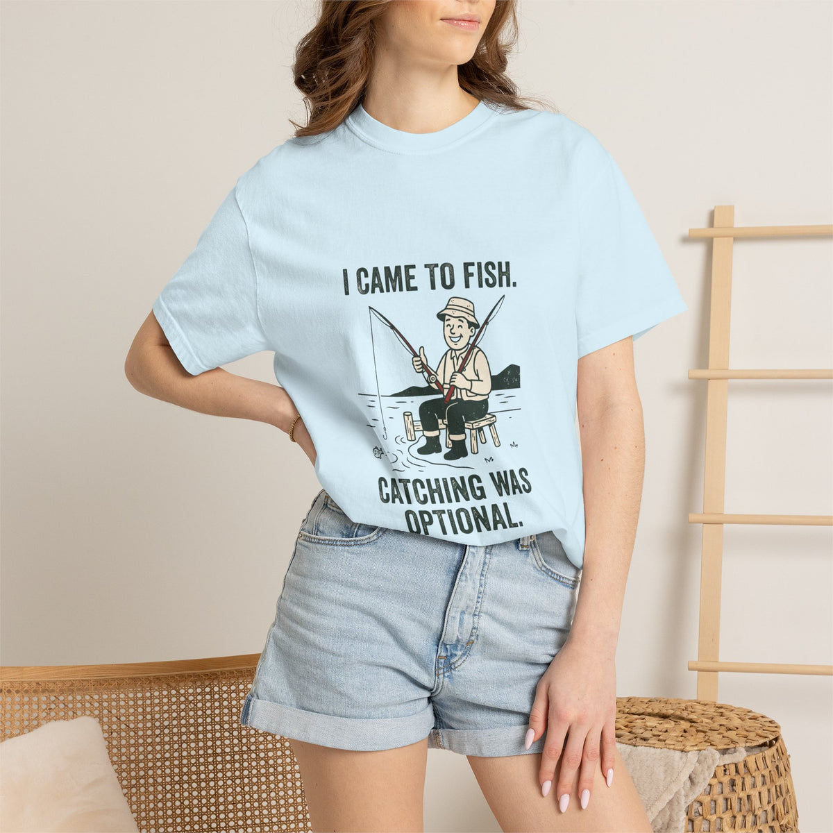 I Came to Fish. Catching Was Optional. Funny Fishing T-Shirt
