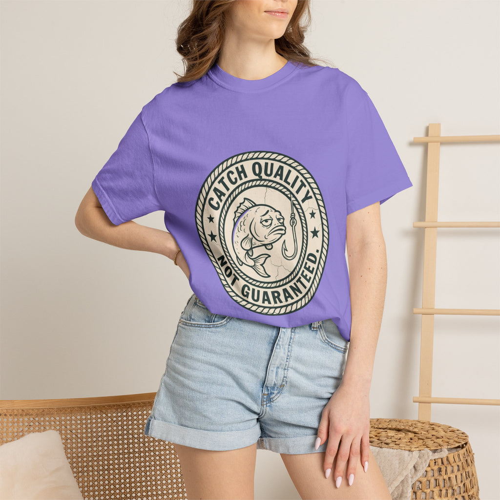 Catch Quality Not Guaranteed Funny Fishing T-Shirt