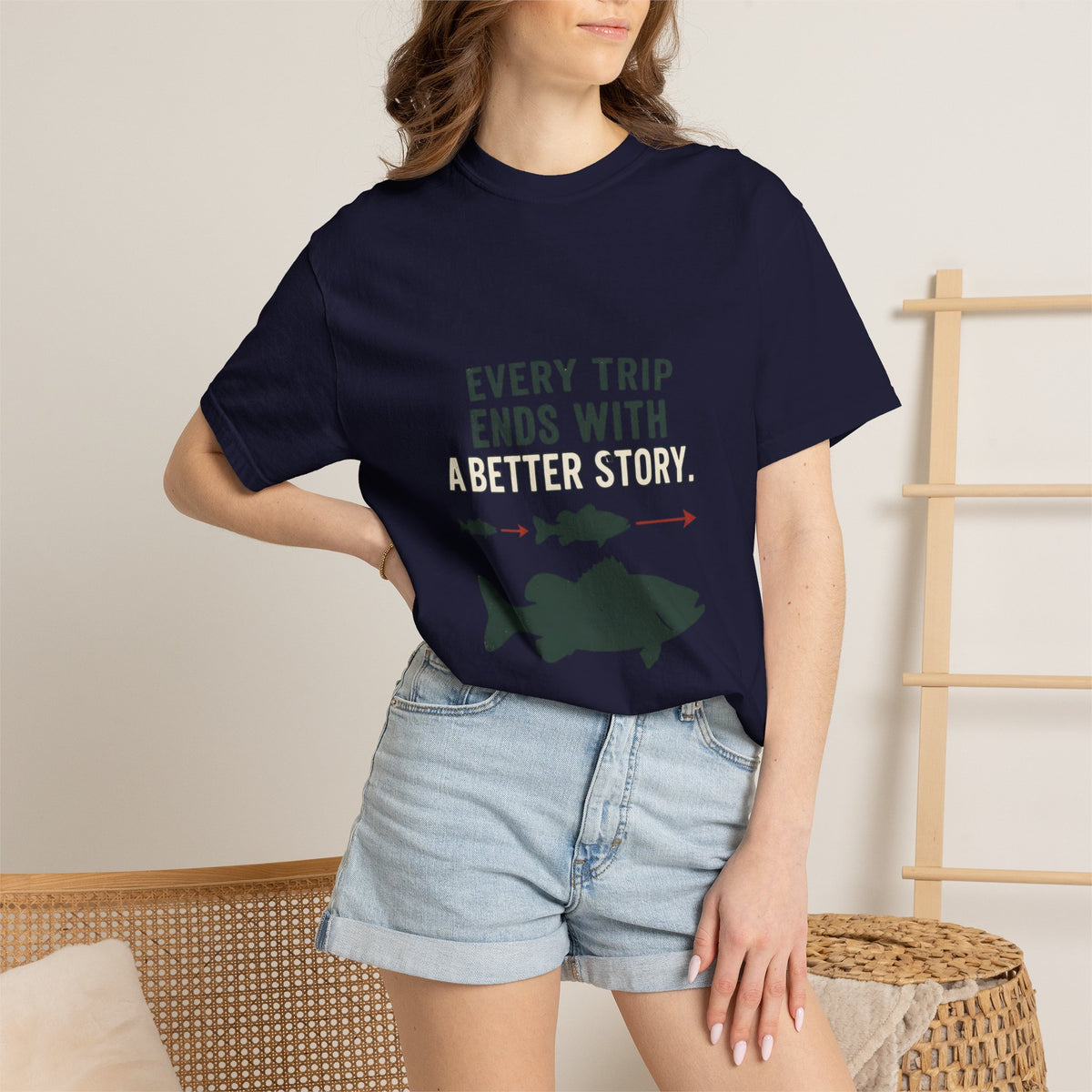 Every Trip Ends With a Better Story Funny Fishing T-Shirt