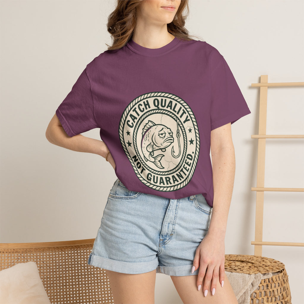 Catch Quality Not Guaranteed Funny Fishing T-Shirt