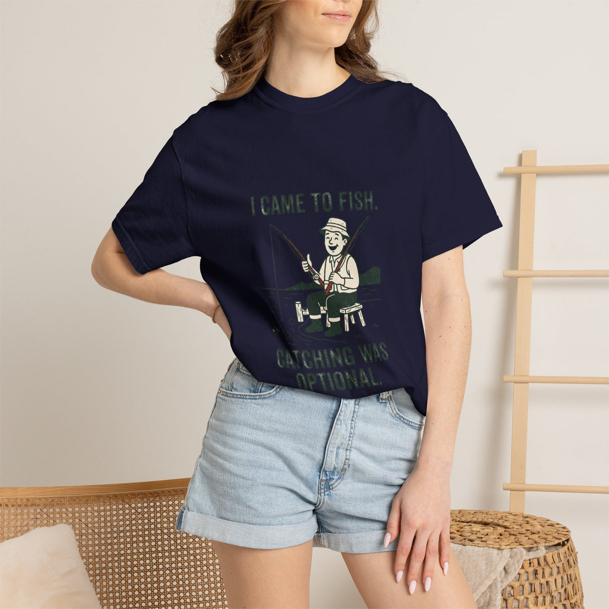 I Came to Fish. Catching Was Optional. Funny Fishing T-Shirt