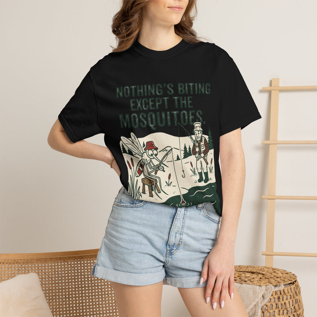 Nothing’s Biting Except the Mosquitoes Funny Fishing T-Shirt