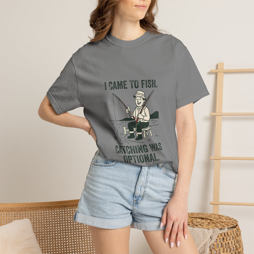 I Came to Fish. Catching Was Optional. Funny Fishing T-Shirt