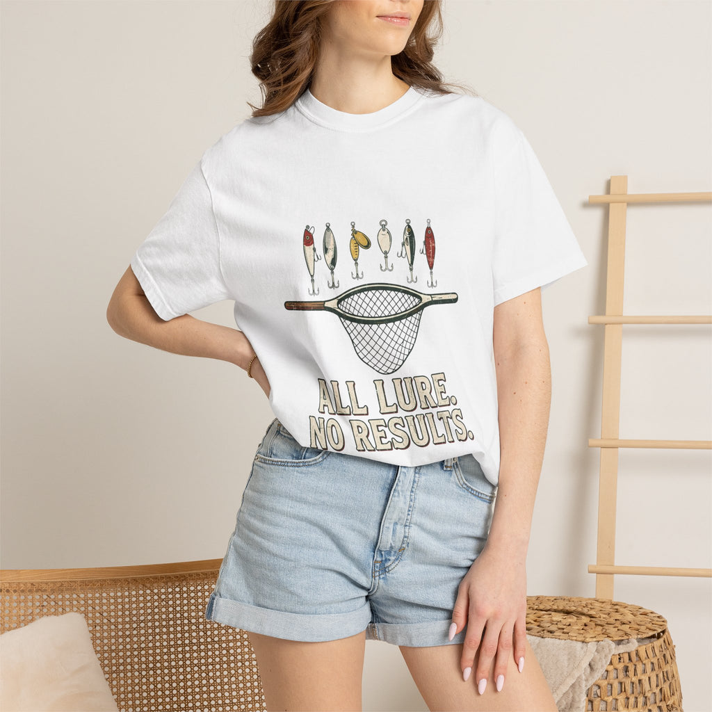 All Lure. No Results. Funny Fishing T-Shirt