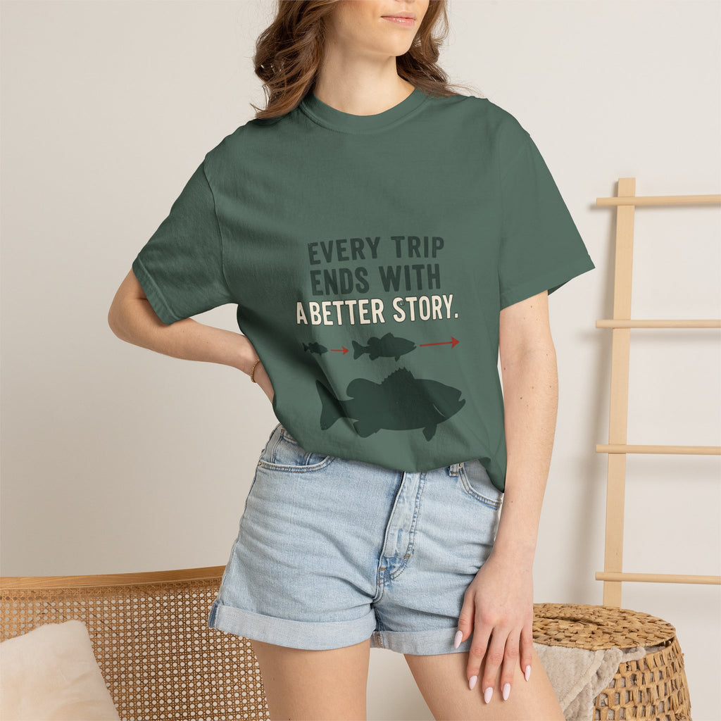 Every Trip Ends With a Better Story Funny Fishing T-Shirt