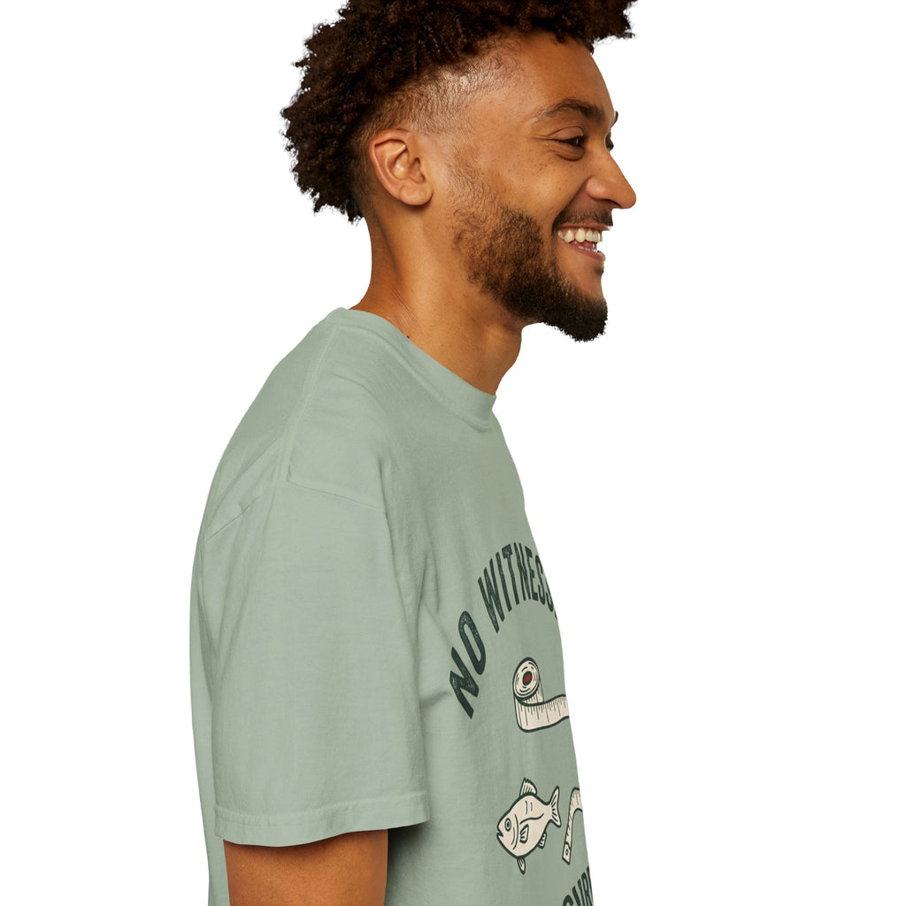 No Witnesses. No Measurements. Funny Fishing T-Shirt
