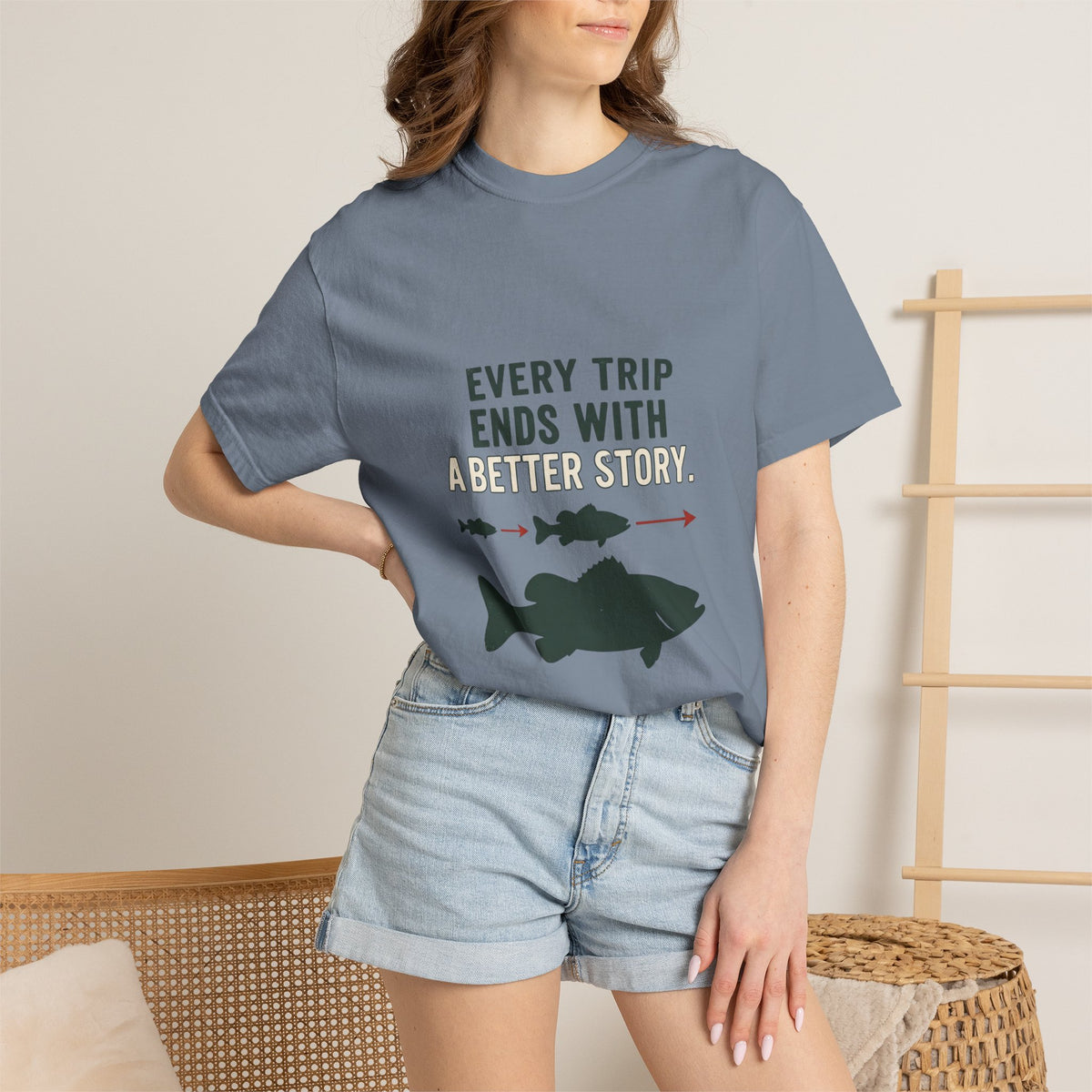 Every Trip Ends With a Better Story Funny Fishing T-Shirt